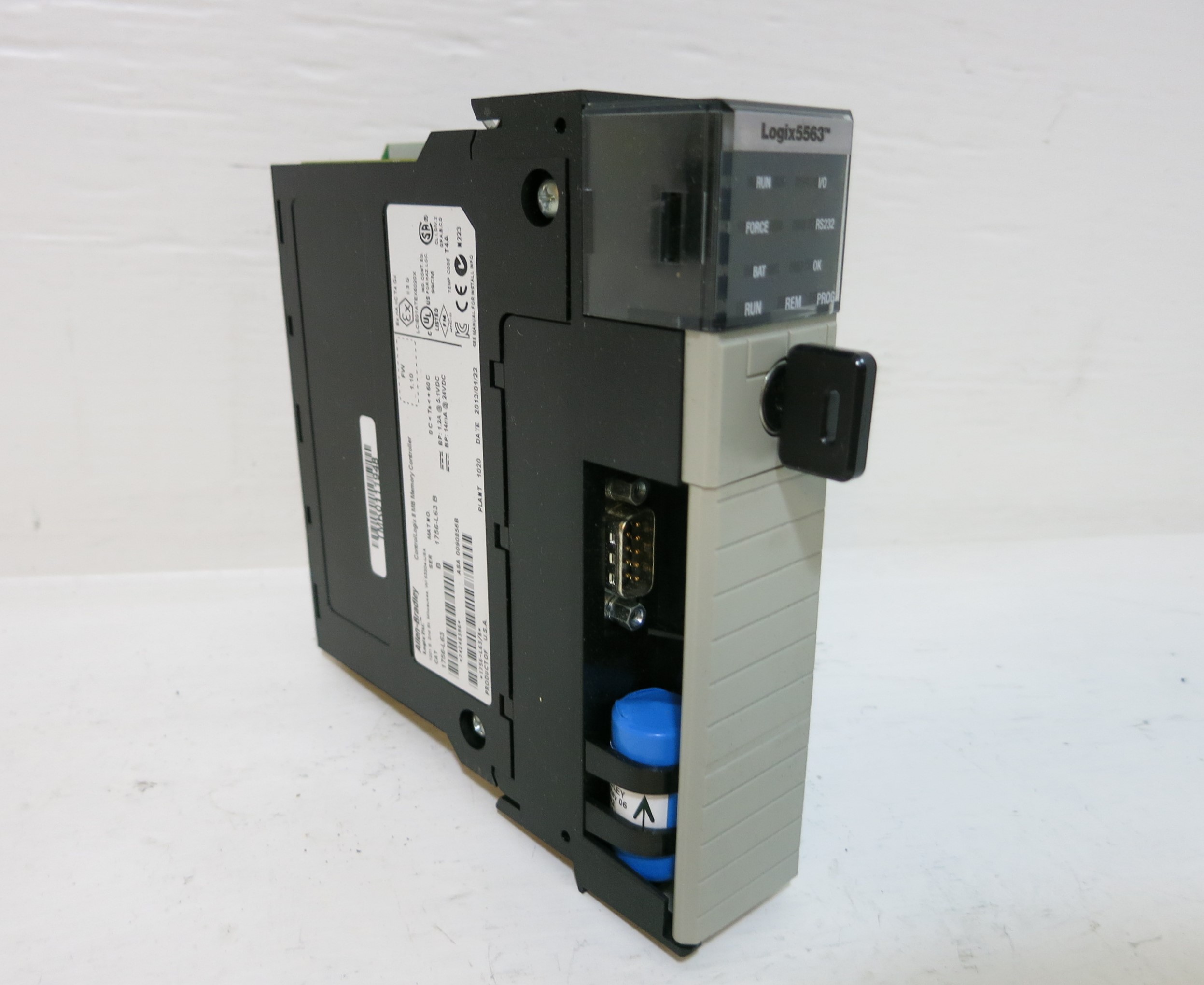 Allen Bradley 1756-L63 F/W Rev 1.10 Logix PAC Controllogix 8MB Memory Cont  PLC (GA0966-1)